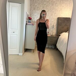 Alice & Olivia Black Cocktail Dress